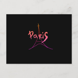 Eiffeltoren Schets Parijs Frankrijk Ansichtkaart Briefkaart