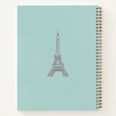 Eiffeltoren schetsboek cadeau notitieboek (Achterkant)