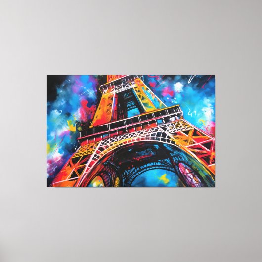 Eiffeltoren schilderij afdrukken (Voorkant)