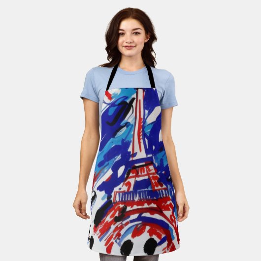 Eiffeltoren Schort (Gedragen)