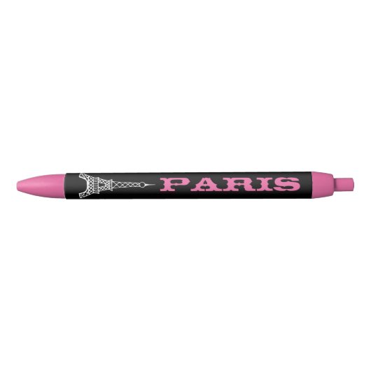 Eiffeltoren Schrijfpennen Zwarte Inkt Pen (Voorkant)