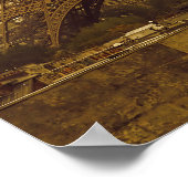 eiffeltoren sepia poster (Hoek)
