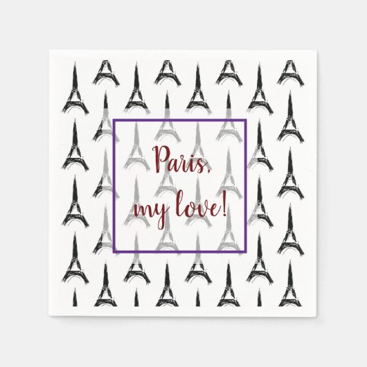 Eiffeltoren Servet (Voorkant)