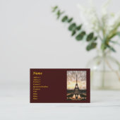 Eiffeltoren, sjabloon visitekaartje (Staand voorkant)