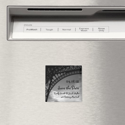 Eiffeltoren Sla de datum magneten (Insitu (Vaatwasser))