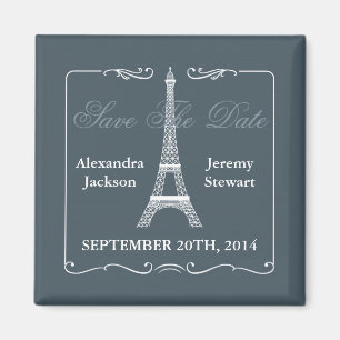 Eiffeltoren Sla de datummagneet op Magneet