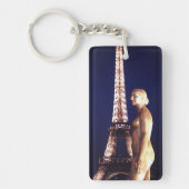 Eiffeltoren sleutelhanger-dame Parijs Sleutelhanger (Voorkant)