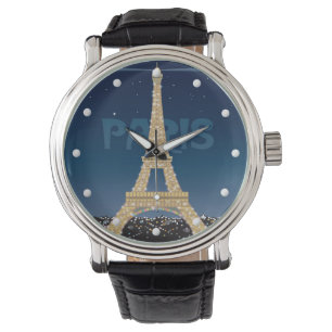 Eiffeltoren Sparkle polshorloge Horloge