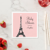 Eiffeltoren Sparkles Baby shower servet (Insitu)