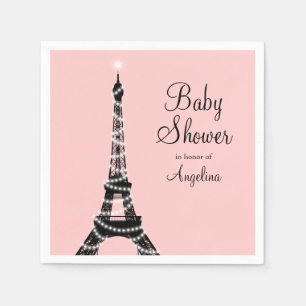 Eiffeltoren Sparkles Baby shower servet