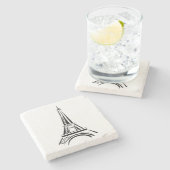Eiffeltoren Stenen Onderzetter (Zijkant)