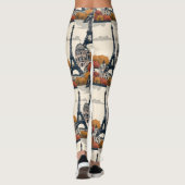 Eiffeltoren stijl trendy Parijs Leggings (Achterkant)