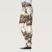 Eiffeltoren stijl trendy Parijs Leggings (Links)