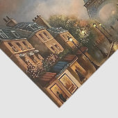 Eiffeltoren Straatscène Paris Decoupage Tissuepapier (Detail)