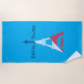 Eiffeltoren Strandlaken (Voorkant)