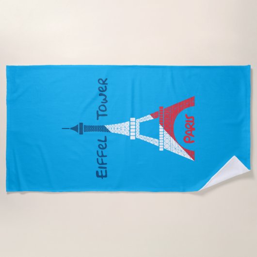 Eiffeltoren Strandlaken (Voorkant)