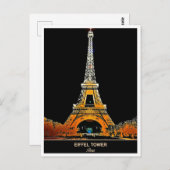 Eiffeltoren: stuur een Parijs Briefkaart (Voorkant / Achterkant)