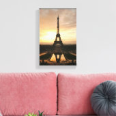 Eiffeltoren Sunrise Canvas Afdruk (Insitu (Woonkamer))