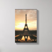 Eiffeltoren Sunrise Canvas Afdruk (Voorkant)