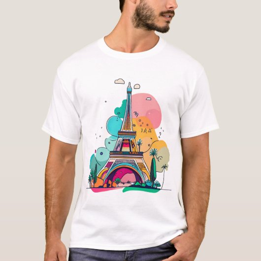 Eiffeltoren T-shirt (Voorkant)