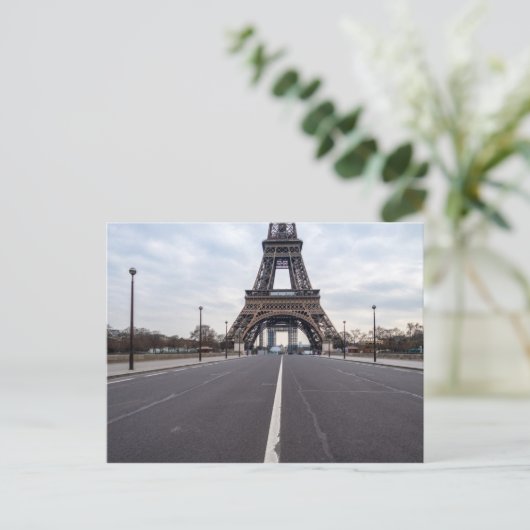 Eiffeltoren tijdens coronacrisis in Parijs Briefkaart (Staand voorkant)