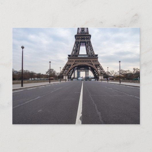 Eiffeltoren tijdens coronacrisis in Parijs Briefkaart (Voorkant)