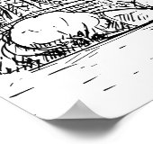 Eiffeltoren tonen poster (Hoek)