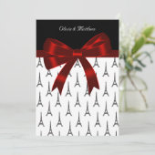 Eiffeltoren Trouwen Kaart (Staand voorkant)