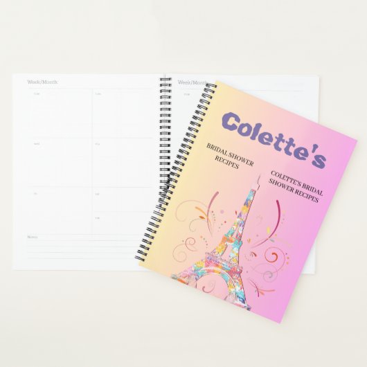 Eiffeltoren Trouwrecept Planner (Display)