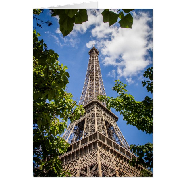 Eiffeltoren tussen de bomen (Voorkant)