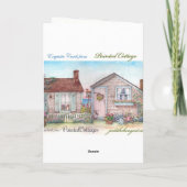 Eiffeltoren, twinkelende kerst feestdagen kaart (Achterkant)