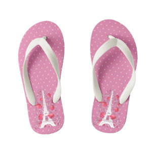 Eiffeltoren uit Parijs elegant stijlvol silhouet Kinder Teenslippers