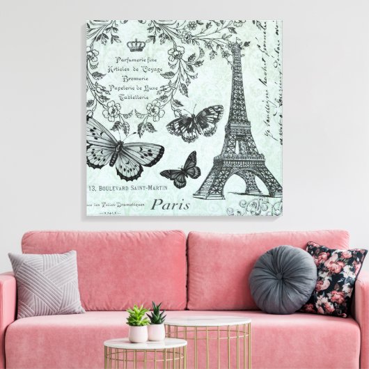  Eiffeltoren uitgerekt canvas (Insitu (Woonkamer))