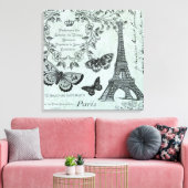  Eiffeltoren uitgerekt canvas Afdruk (Insitu (Woonkamer))