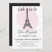 Eiffeltoren uitnodiging voor elke gelegenheid! (Voorkant / Achterkant)