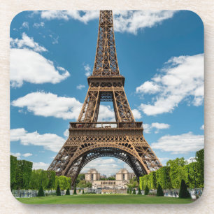 Eiffeltoren uitzicht vanuit Champ de Mars openbaar Bier Onderzetter