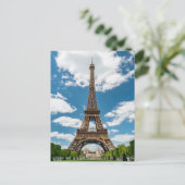 Eiffeltoren uitzicht vanuit Champ de Mars openbaar Briefkaart (Staand voorkant)