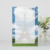 Eiffeltoren uitzicht vanuit Champ de Mars openbaar Briefpapier (Staand voorkant)
