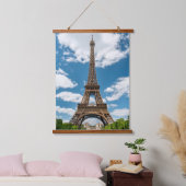 Eiffeltoren uitzicht vanuit Champ de Mars openbaar Hangend Wandkleed (Slaapkamer)