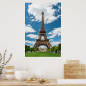 Eiffeltoren uitzicht vanuit Champ de Mars openbaar Poster (Keuken)