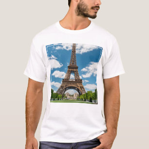 Eiffeltoren uitzicht vanuit Champ de Mars openbaar T-shirt