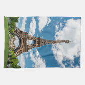 Eiffeltoren uitzicht vanuit Champ de Mars openbaar Theedoek (Horizontaal)