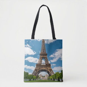 Eiffeltoren uitzicht vanuit Champ de Mars openbaar Tote Bag