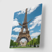 Eiffeltoren uitzicht vanuit Champ de Mars openbaar Vierkante Klok (Hoek)