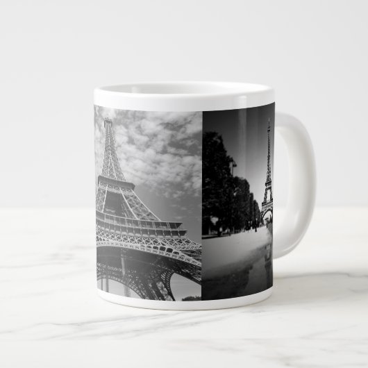 Eiffeltoren Uitzichten in zwart-wit Jumbo Mok (Voorkant rechts)