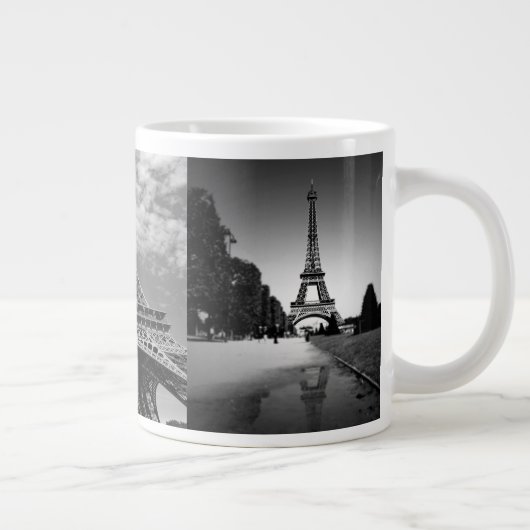 Eiffeltoren Uitzichten in zwart-wit Jumbo Mok (Rechts)