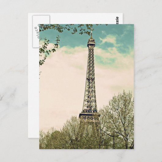  Eiffeltoren V1 Briefkaart (Voorkant / Achterkant)