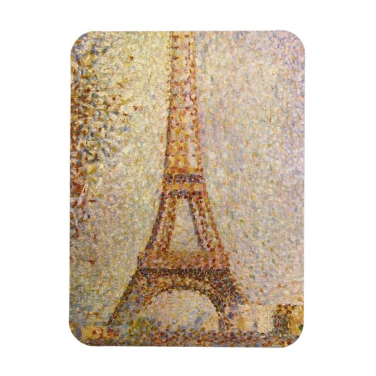 Eiffeltoren van Georges Seurat, Vintage Fine Art Magneet (Verticaal)