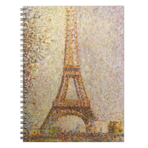Eiffeltoren van Georges Seurat, Vintage Fine Art Notitieboek