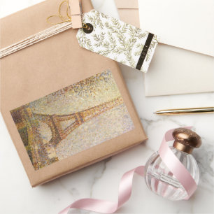 Eiffeltoren van Georges Seurat, Vintage Fine Art Rechthoekige Sticker